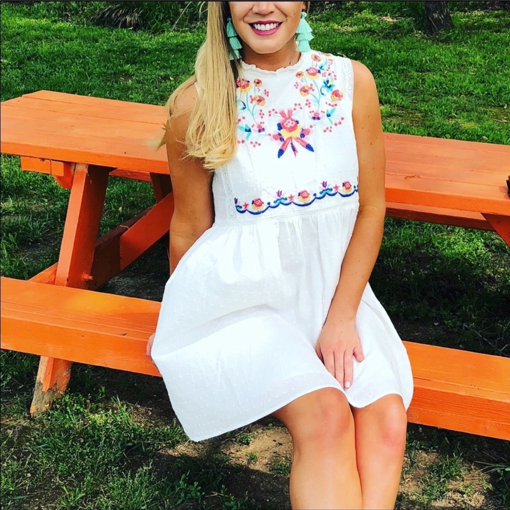 White Umgee Fiesta dress